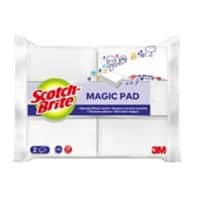 Scotch-Brite Magic Pad Fleckenradierer 11 x 2,7 x 15,1 cm Weiß 2er-Pack