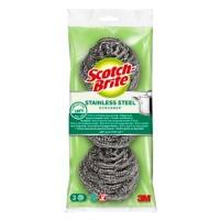 Scotch-Brite Edelstahlschwamm 17,6 x 10,7 x 22,5 cm Silber 3er-Pack