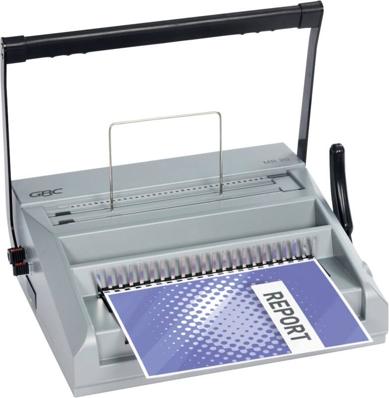 GBC MB20 Manuelles Spiral- und Drahtbindegerät 4410039 270 Blatt