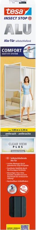 tesa Comfort Insektenschutztür 1.000 x 2.200 mm Anthrazit