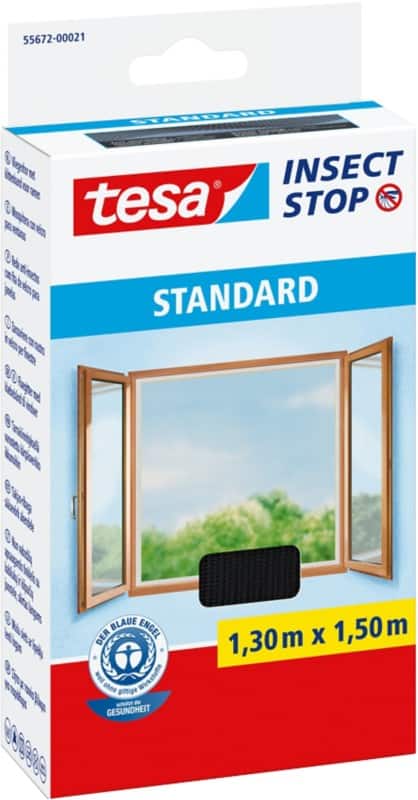 tesa Standard Fliegengitter 1.300 x 1.500 mm Anthrazit
