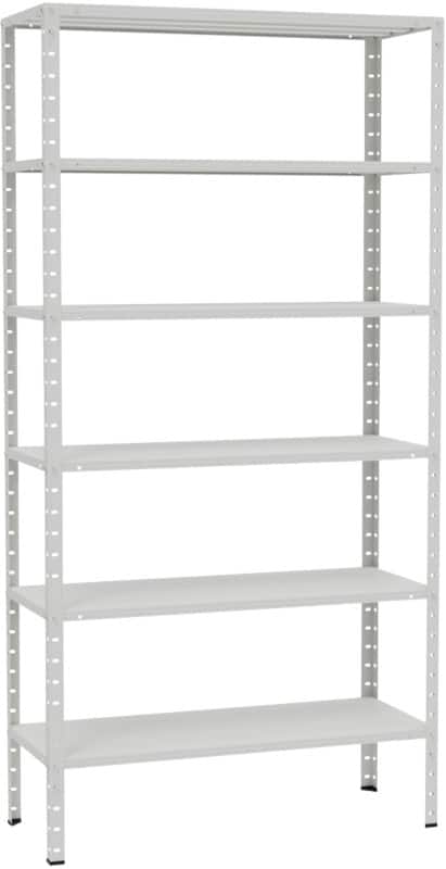 Aufbewahrungsregal Metall 1.000 x 400 x 2.000 mm Weiß