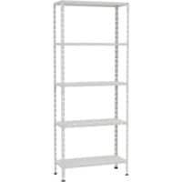 Aufbewahrungsregal Metall 700 x 300 x 1.750 mm Weiß