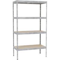 Aufbewahrungsregal Metall 1.200 x 600 x 2.170 mm Grau