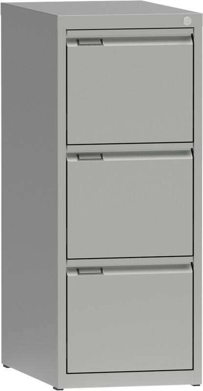 Metall Aktenschrank 3 Schübe 405 x 623 x 1.012 mm Grau  