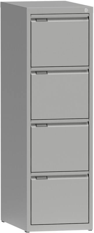 Metall Aktenschrank 4 Schübe 405 x 623 x 1.320 mm Grau  