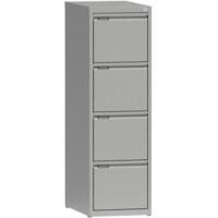 Metall Aktenschrank 4 Schübe 405 x 623 x 1.320 mm Grau  