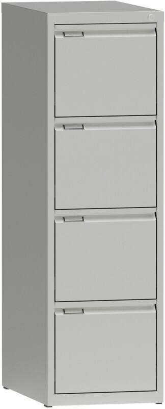 Metall Aktenschrank 4 Schübe 405 x 623 x 1.320 mm Weiß  