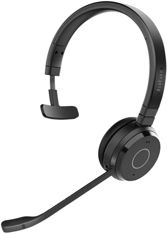 Jabra Evolve Verkabelt / Kabellos Headset On-Ear Bluetooth Passive Noise Cancelling Mono