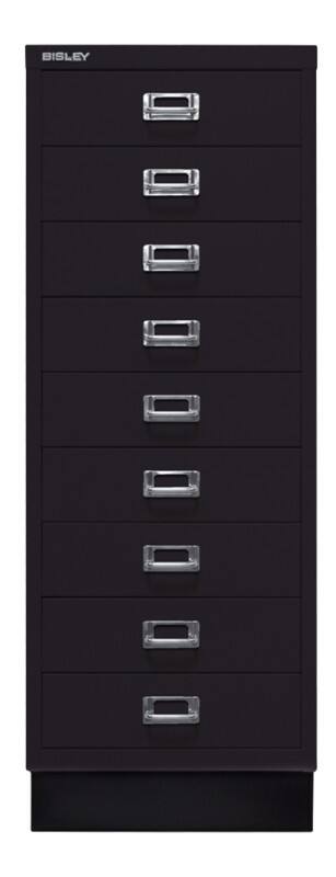 Bisley MultiDrawer Metall Schubladenschrank 9 Schübe 349 x 432 x 940 mm Schwarz