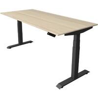 Kerkmann Elektronisch Höhenverstellbar Sitz-Stehschreibtisch Ahorn T-Fuß 1.800 (B) x 800 (T) x 1.290 (H) mm Metall, Holz