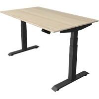 Kerkmann Elektronisch Höhenverstellbar Sitz-Stehschreibtisch Ahorn T-Fuß 1.400 (B) x 800 (T) x 1.290 (H) mm Metall, Holz