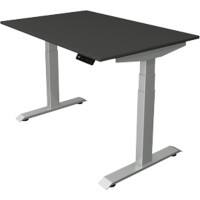 Kerkmann Elektronisch Höhenverstellbar Sitz-Stehschreibtisch Anthrazit T-Fuß 1.200 (B) x 800 (T) x 1.290 (H) mm Metall, Holz