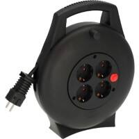 brennenstuhl Vario Line Kabeltrommel 4-fach 10 m Schwarz 1093900