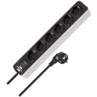 brennenstuhl Ecolor Steckdosenleiste 6-fach, 1,5 m Schwarz 1153260020