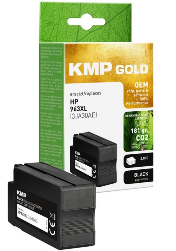 KMP Kompatibel HP 963XL Tintenpatrone 3JA30AE Schwarz