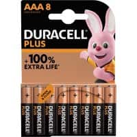 Duracell Batterien DURACELL PLUS AAA LR03 Alkali 8 Stück 