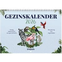 Brepols Familienkalender 2026 1 Woche auf 2 Seiten Niederländisch 31 (B) x 1 (T) x 2,8 (H) cm Blau