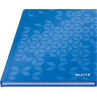 Leitz WOW Notizbuch A5 kariert mit Hardcover 46281036 160 Seiten 80 Blatt Blau