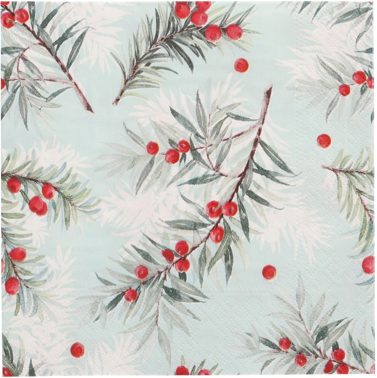 PAPSTAR Yew Branches Servietten Grün 33 x 33 cm 20 Stück