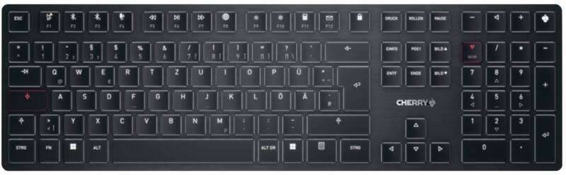 CHERRY Kabellose Tastatur KW X ULP G8U-27000LTBDE-2 QWERTZ DE Schwarz