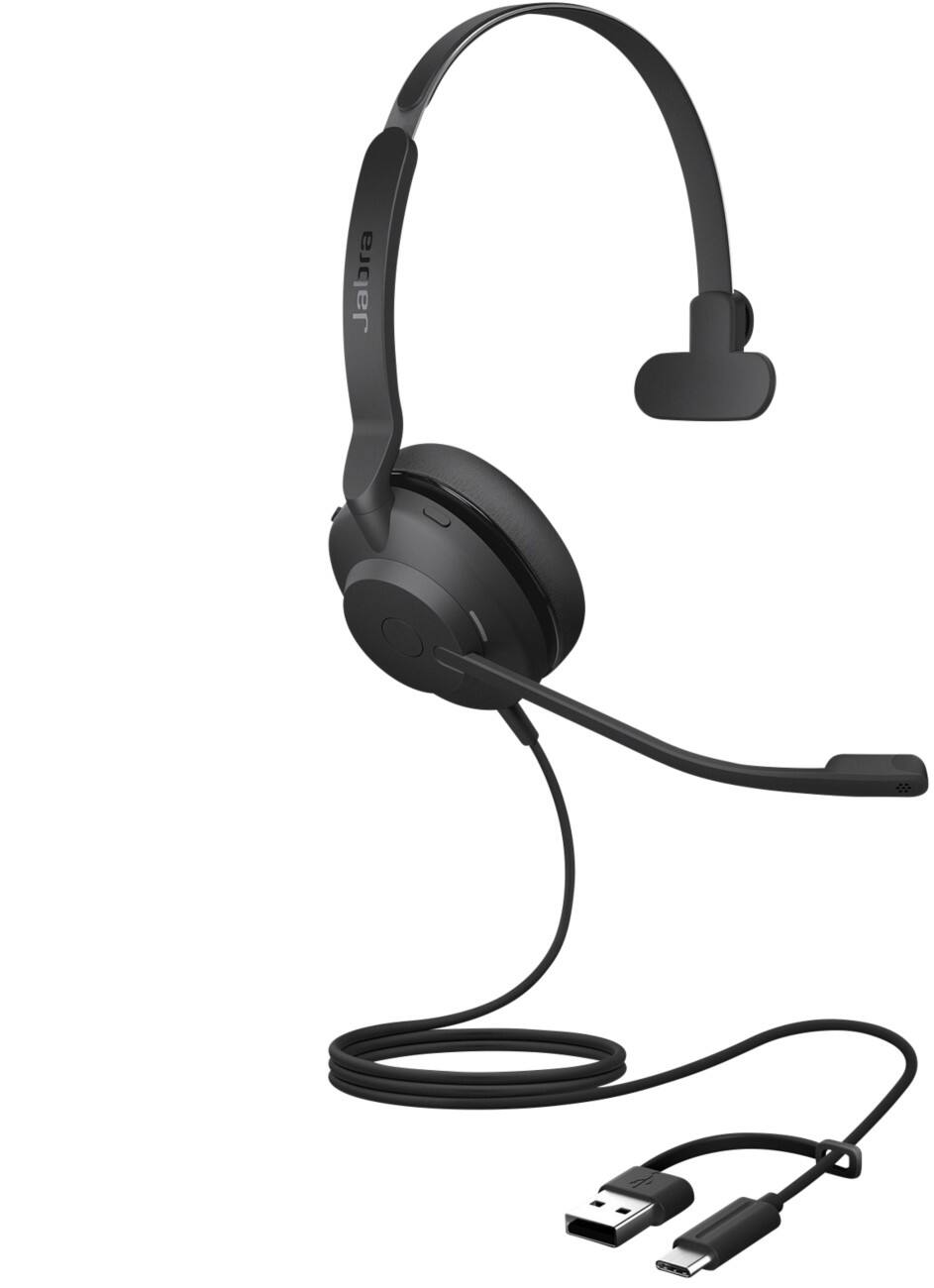 Jabra Evolve2 Kabelgebundenes Headset Over-the-Head USB Mono 30 SE Schwarz