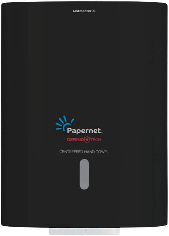 Papernet Defend Tech 417208 Falthandtuchspender Kunststoff Abschließbar Manuell Schwarz