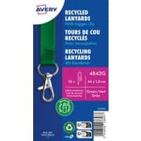 Avery Zweckform 4842G, Recycling Lanyard, 15 x 440 mm, Grün