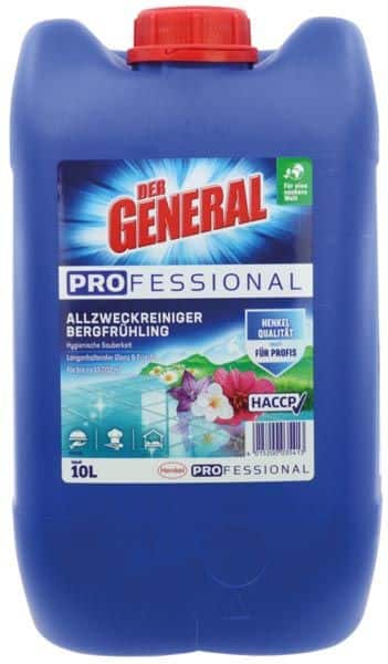 DER GENERAL Professional Mehrzweckreiniger Flüssig Bergfrühling 10 L