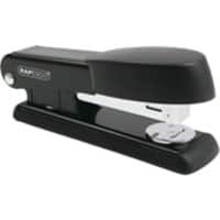 Rapesco Heftgerät R53500B2 Halbstreifen 24/6 Schwarz 25 Blatt ABS (Acrylnitril-Butadien-Styrol), Metall, Stahl
