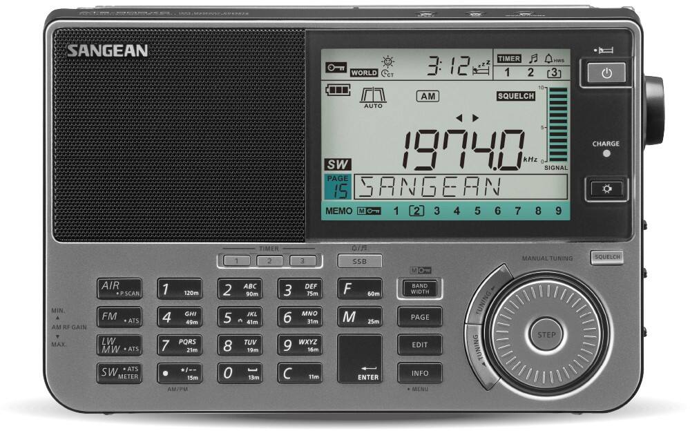 Sangean ATS-909 X2 grafiet Radio AM, FM, LW, SW