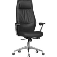 AMSTYLE Bürostuhl Synchromechanismus Fixe Armlehnen Höhenverstellbar Schwarz max. 120 kg SPM1.141 1270 x 670 x 580 mm