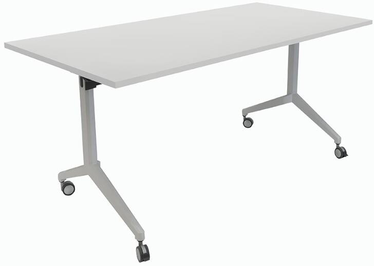 Schaffenburg Klapptisch Melamin, Metall Weiß 1.600 x 1.000 x 750 mm