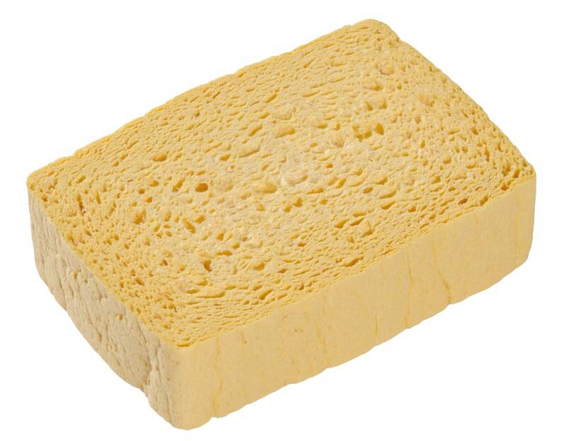 Spontex Azella 72 Traditioneller Trocken Schwamm 10 Stück Gelb