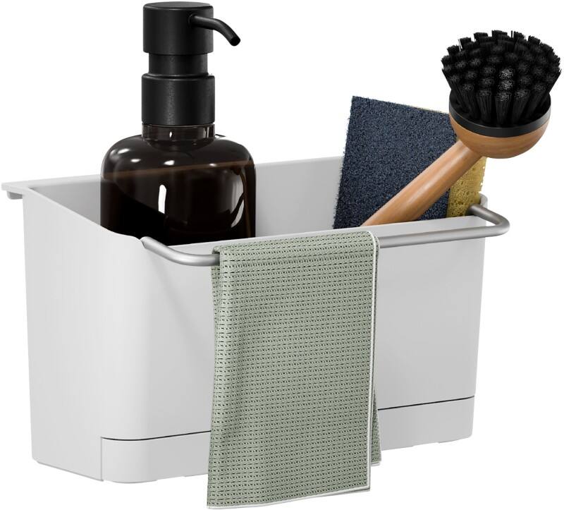 tesa Spülbecken-Organizer Kunststoff Weiß 11,25 x 21,05 x 17,25 cm Set 3-tlg