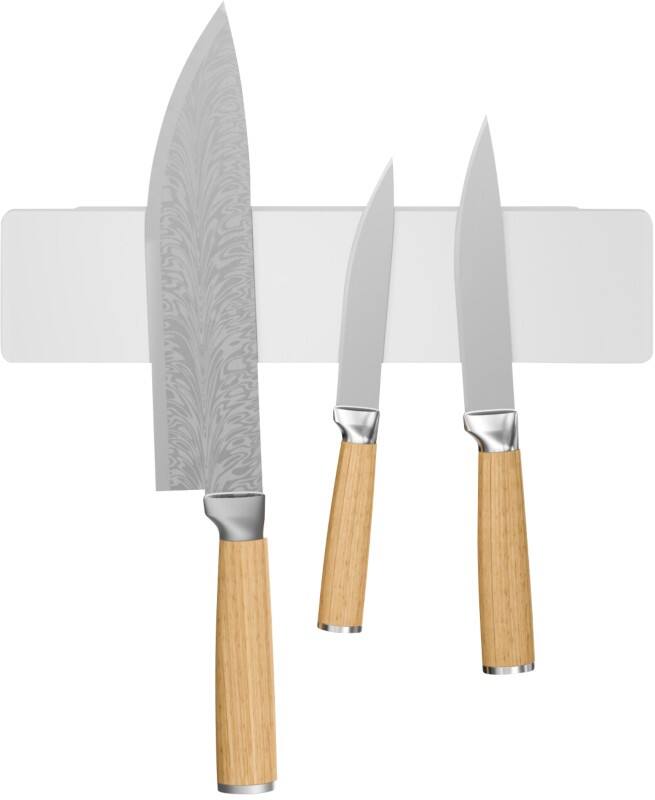 tesa Messerhalter Kunststoff Weiß 12,75 x 28,85 x 4,2 cm Set 3-tlg