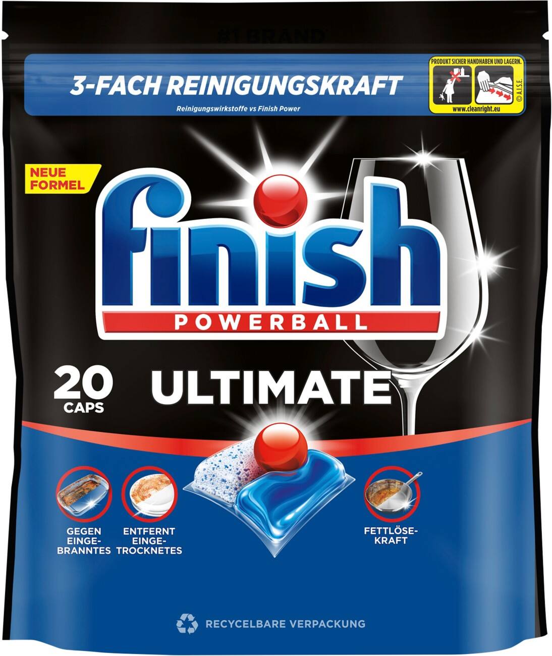 Finish Powerball Ultimate Spülmaschinentabs Fresh 20 Stück