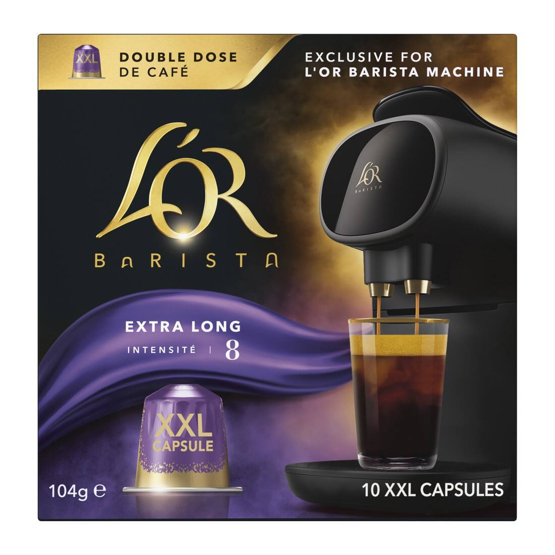 L'OR BARISTA XXL Extra Lungo Kaffeepods Lungo 8 Arabica 10 Stück