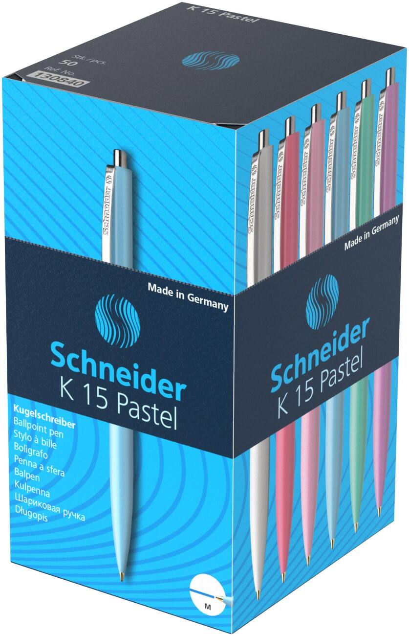 Schneider Kugelschreiber 0,5 mm Medium Nachfüllbar 50 Stück