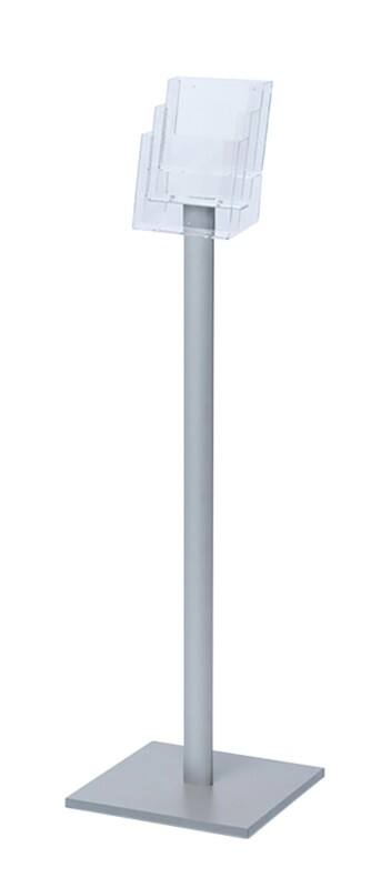 SHOWDOWN DIN A5 Broschürenständer Silber MB3C160 330 (B) x 330 (T) x 1.060 (H) mm