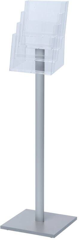 SHOWDOWN DIN A4 Broschürenständer Silber MB4C230 330 (B) x 330 (T) x 1.115 (H) mm MB4C230