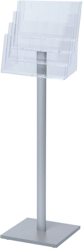 SHOWDOWN DIN A4 Broschürenständer Silber MB4C330 340 (B) x 330 (T) x 1.115 (H) mm MB4C330