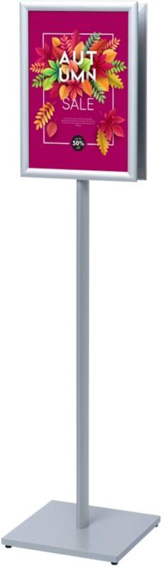 SHOWDOWN Design Standard Infoständer DIN A3 Aluminium, Stahl Silber CAPOA3G25D