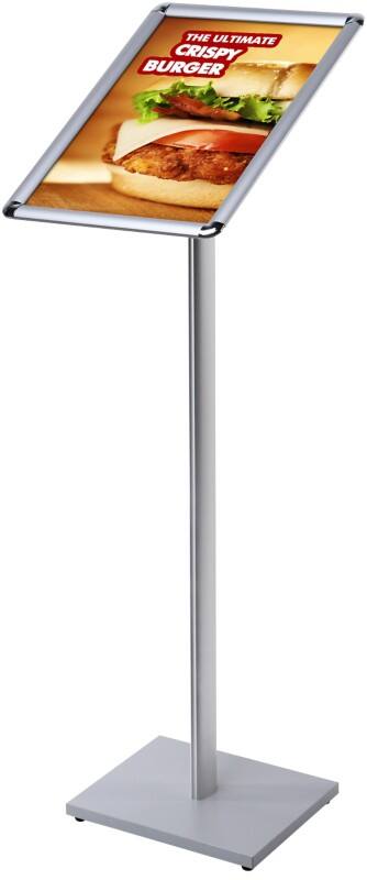 SHOWDOWN Infoständer DIN A4 Aluminium, Stahl Silber