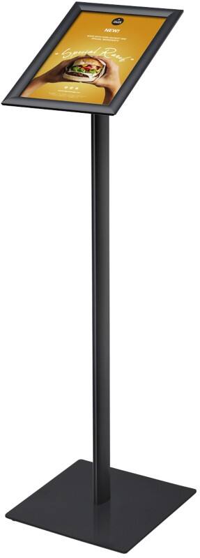 SHOWDOWN Infoständer DIN A4 Aluminium, Stahl Schwarz MBA4G25C9005