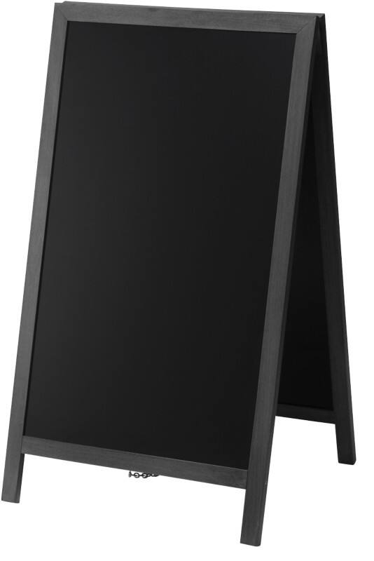 SHOWDOWN Kundenstopper Holz 68 x 120 cm Schwarz