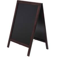 SHOWDOWN Kundenstopper Holz 55 x 85 cm Braun