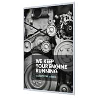 SHOWDOWN B1 Fireproof DIN A1 Klapprahmen Hängend Silber Aluminium KRA1G25B1 62,5 (B) x 1,1 (T) x 87,2 (H) cm KRA1G25B1