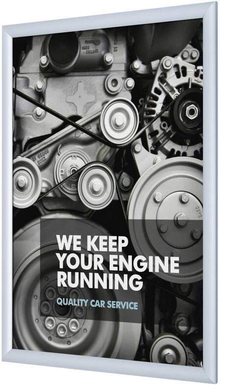 SHOWDOWN DIN A2 Klapprahmen Hängend Silber Aluminium KRA2G25 45,1 (B) x 1,1 (T) x 62,5 (H) cm KRA2G25