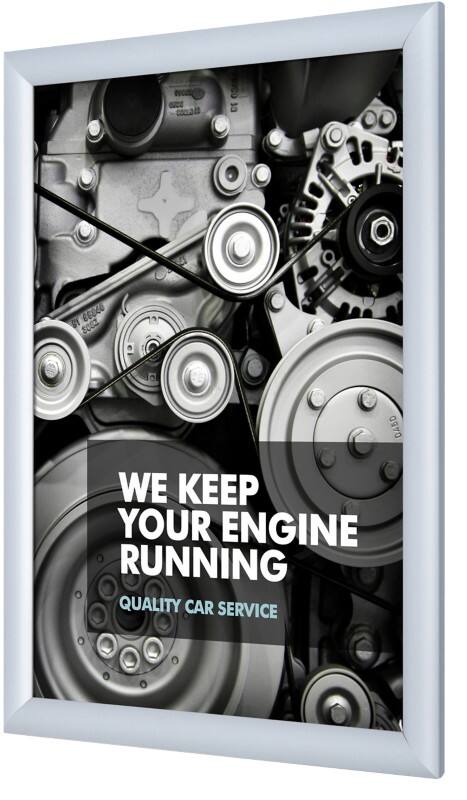 SHOWDOWN DIN A3 Klapprahmen Hängend Silber Aluminium KRA3G25 32,8 (B) x 1,1 (T) x 45,1 (H) cm KRA3G25